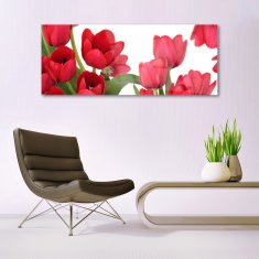 tulup.sk Skleneny obraz Tulipány kvety rastlina 125x50 cm 2 Prívesky