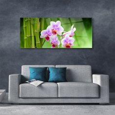 tulup.sk Skleneny obraz Bambus orchidea kvety zen 125x50 cm 2 Prívesky