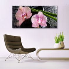 tulup.sk Skleneny obraz Kvety orchidea kamene zen 140x70 cm 2 Prívesky