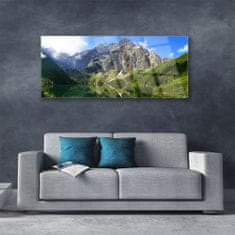 tulup.sk Skleneny obraz Tatry hory morské oko les 125x50 cm 2 Prívesky