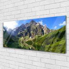 tulup.sk Skleneny obraz Tatry hory morské oko les 125x50 cm 2 Prívesky