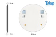 tulup.sk Okrúhle zrkadlo do kúpeľne biely rám fi 90 cm Biely