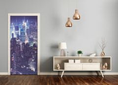 tulup.sk Fototapeta samolepiace na dvere Manhattan noc 75x205 cm