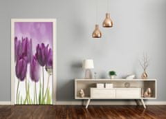 tulup.sk Fototapeta samolepiace fialové tulipány 75x205 cm