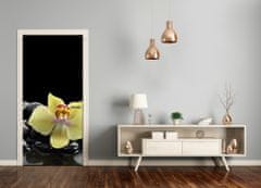 tulup.sk Fototapeta samolepiace Orchidea a kamene 95x205 cm