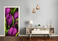 tulup.sk Fototapeta samolepiace fialové tulipány 75x205 cm