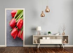 tulup.sk Fototapeta samolepiace červené tulipány 75x205 cm