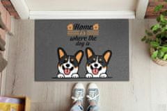 tulup.sk Koberec pred dvere Home is where the dog is 60x40 cm