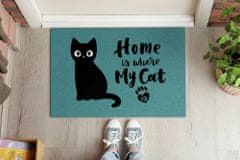 tulup.sk Rohožka pred dvere Home is where my cat is 90x60 cm