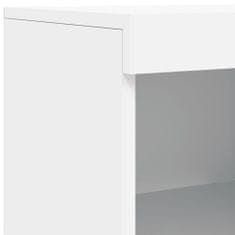 Petromila vidaXL Komoda s LED svetlami biela 162x37x100 cm