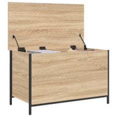 Vidaxl Úložná lavička dub sonoma 80x42,5x50 cm kompozitné drevo