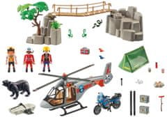 Playmobil  Rescue Action 70663 Nasadenie helikoptéry v kaňone