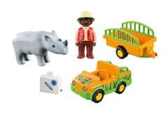 Playmobil  1.2.3. 70182 Prevoz nosorožca