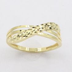 Amiatex Zlatý prsteň 105543 + Nadkolienky Gatta Calzino Strech, 54, 1.65 G
