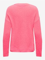 ONLY Ružový dámsky basic sveter ONLY Bella XS