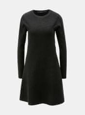 Vero Moda Čierne svetrové šaty s dlhým rukávom VERO MODA Nancy XS