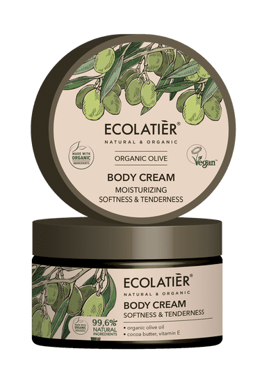 Ecolatier hydratačný telový krém „jemnosť a citlivosť“ OLIVA