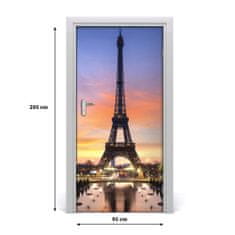 tulup.sk Fototapeta samolepiace na dvere Eiffelova veža 95x205 cm