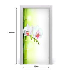 tulup.sk Fototapeta samolepiace Orchidea a bambus 95x205 cm