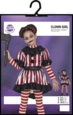 Guirca Kostým Strašidelný klaun dievča 7-9 rokov