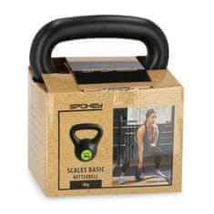 Spokey SCALES BASIC Kettlebell plastová činka 4 kg