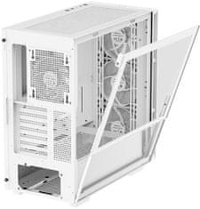 DEEPCOOL CH560, 3x140mm + 1x120mm ARGB, USB 3.0, TG, biela