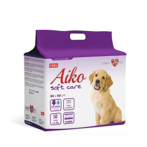 AIKO SOFT CARE 60x58cm 100ks plienky pre psov