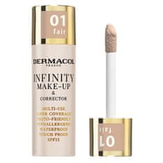 Dermacol Vysoko krycí make-up a korektor Infinity (Multi-Use Super Coverage Waterproof Touch) 20 g (Odtieň 03 Sand)