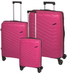 CHECK.IN Sada kufrov Orlando Magenta 3-set