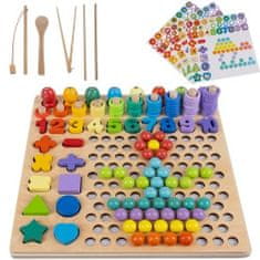 MG Wooden Montessori drevené puzzle, mix