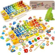 MG Wooden Montessori drevené puzzle, autobus