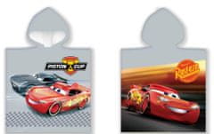 BrandMac Disney Cars Cup plážová osuška pončo 50x100cm