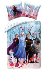 Halantex Prikrývka na posteľ Disney Frozen Leaf 140×200 cm, 70×90 cm