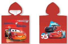 BrandMac Disney Cars Racing plážová osuška pončo 50x100cm