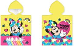 BrandMac Disney Minnie Yellow plážová osuška pončo 50x100 cm