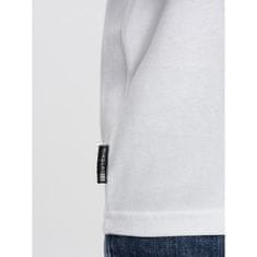 OMBRE Pánske tričko s dlhým rukávom s potlačou 2 OM-LSPT-0119 biele MDN124246 XXL