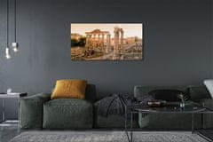 tulup.sk Sklenený obraz Rím Roman Forum svitania 125x50 cm 2 Prívesky