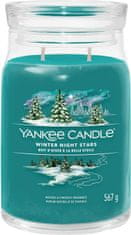 Yankee Candle Vonná sviečka Signature in glass large Winter Night Stars 567g