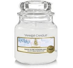 Yankee Candle Classic vonná sviečka v skle malá Snehová guľa Wonderland 104 g