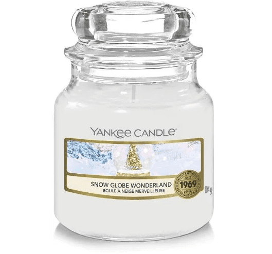 Yankee Candle Classic vonná sviečka v skle malá Snehová guľa Wonderland 104 g