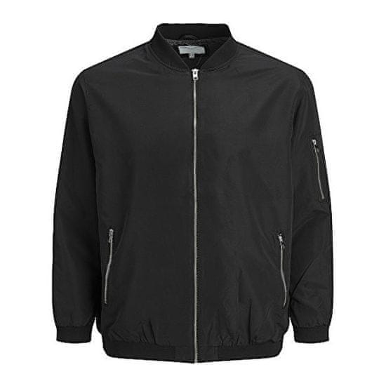 Jack&Jones Plus Pánska bunda JJERUSH 12173990 Black