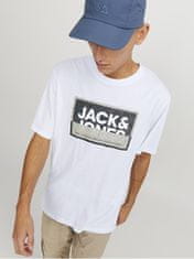 Jack&Jones Pánske tričko JCOLOGAN Standard Fit 12253442 White (Veľkosť S)