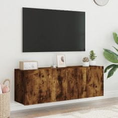 Vidaxl TV skrinky nástenné 2 ks dymový dub 60x30x41 cm