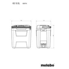 Metabo  600791850 KB 18 BL aku chladiaci box 18V 24 l bez aku