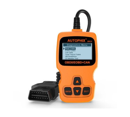 Autophix OM123, ruční autodiagnostika pro OBD II