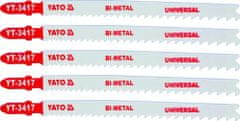 YATO List pílový do priamočiarej píly 130 mm UNI TPI10-5 5 ks Bi-Metal