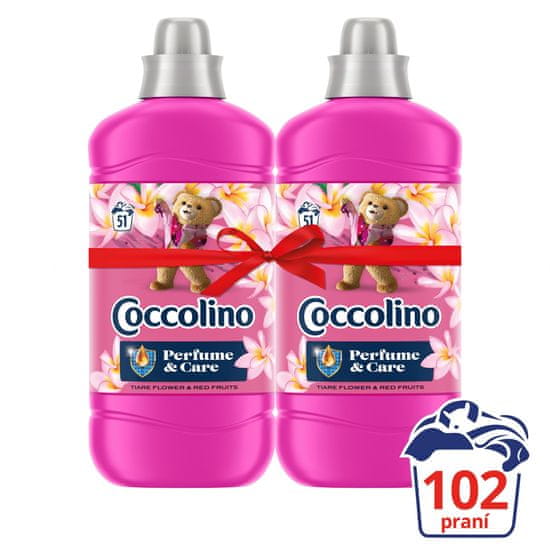 Coccolino aviváž Tiare Flower 2x1,275L (102 pracích dávok)