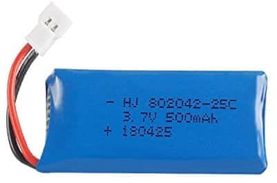 YUNIQUE GREEN-CLEAN 1-dielne nabíjateľné Lipo batérie 3,7V, 500mAh pre RC drony Quadcopters HUBSAN X4 H107L H107C H107D H107 V252 JXD 385