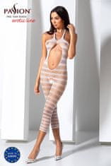 Passion Passion Bodystocking (BS081), bielé šaty sieťované