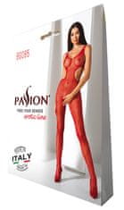 Passion Passion Bodystocking (BS085), červené šaty sieťované